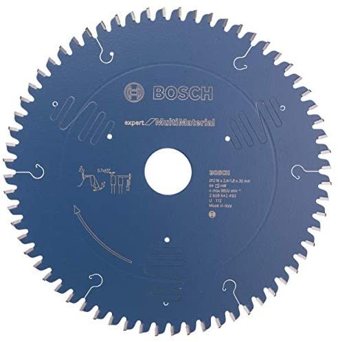 Hoja De Sierra Circular Bosch Professional Expert Para Multi Material, Ø 216 Mm, Diámetro 64z 30 Mm, Para Sierras Tronzadoras E Ingletadoras 2608642493