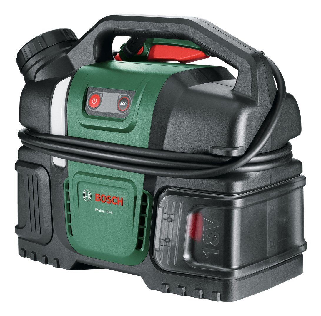 Bosch Powertools Fahrradreinigungsgerät Fontus 18v-6 (Verde/Negro, Inkl. Akku Und Ladegerät, Power For All Alliance) 06008b6201