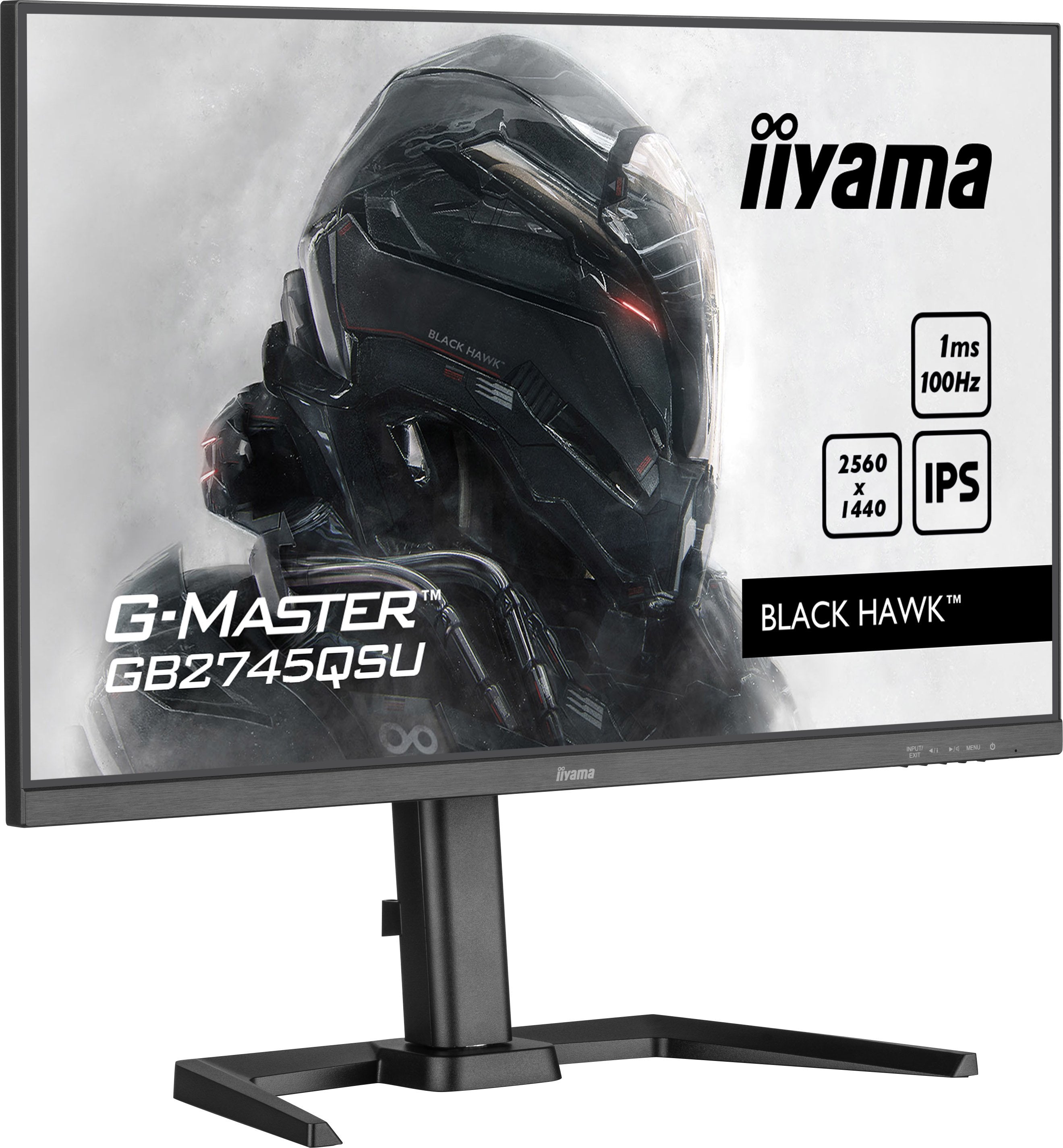Monitor Iiyama Tft Gb2745qsu 68.5cm Ips 27'' 2560x1440 Hdmi Dp 2xusb-Hub