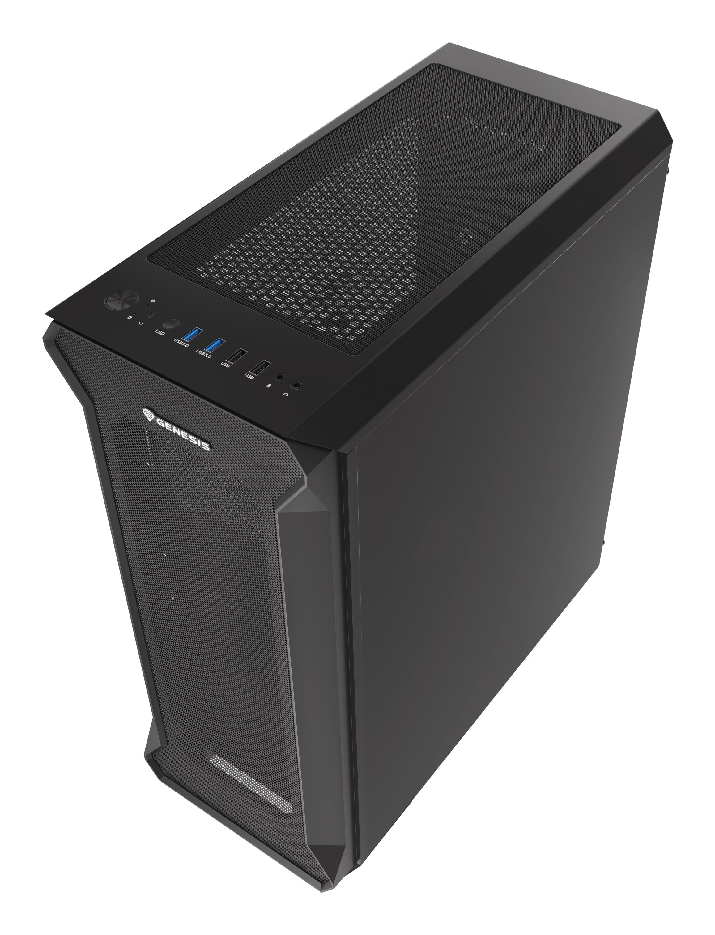 Caja Pc Natec Gaming Genesis Irid 505 Atx 2xusb 3.0 2xusb 2.0 S/F Cristal Templado
