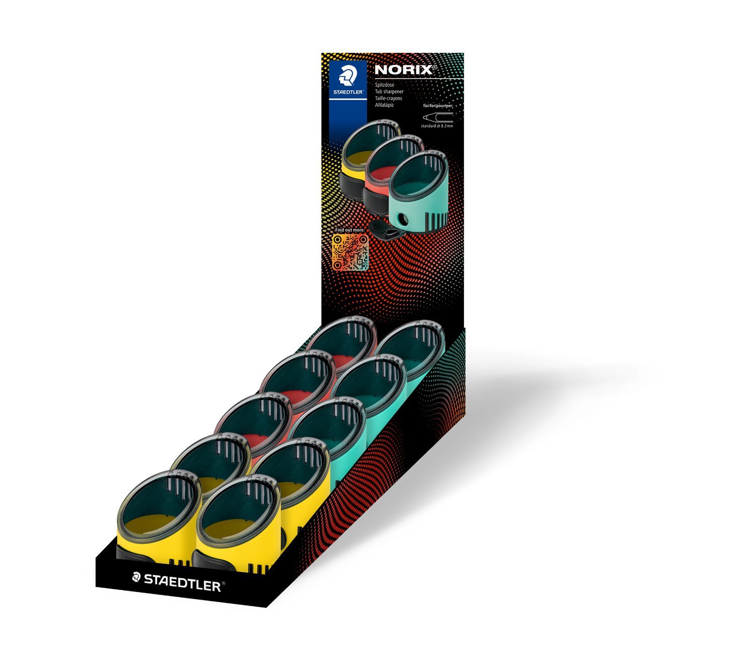 EAN 4007817177181 - Staedtler 516 001 sacapuntas Sacapuntas manual Amarillo, Coral, Verde imagen 1