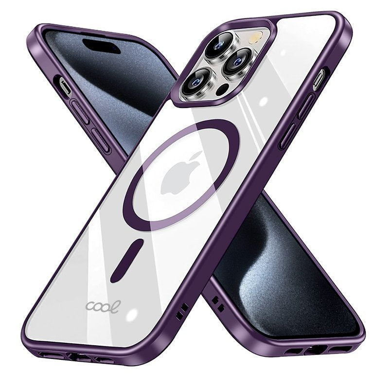 Funda Cool Iphone 15 Pro Magnetica Violeta