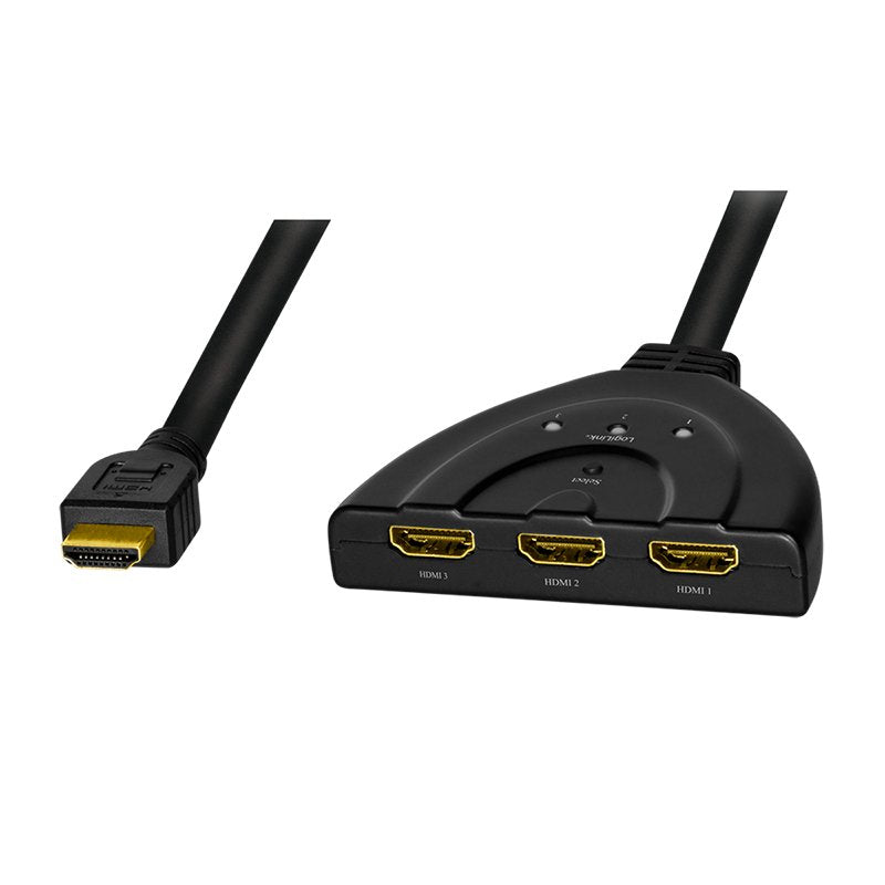 Logilink Switch Hdmi 3 Puertos 1x3 3x1 ,4k 30hz,Cec