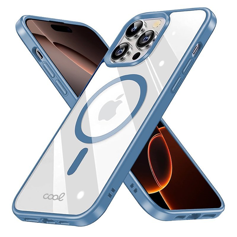 EAN 8434847075570 - COOL Accesorios COOL funda para teléfono móvil 17,5 cm (6.9") Azul, Transparente imagen 2