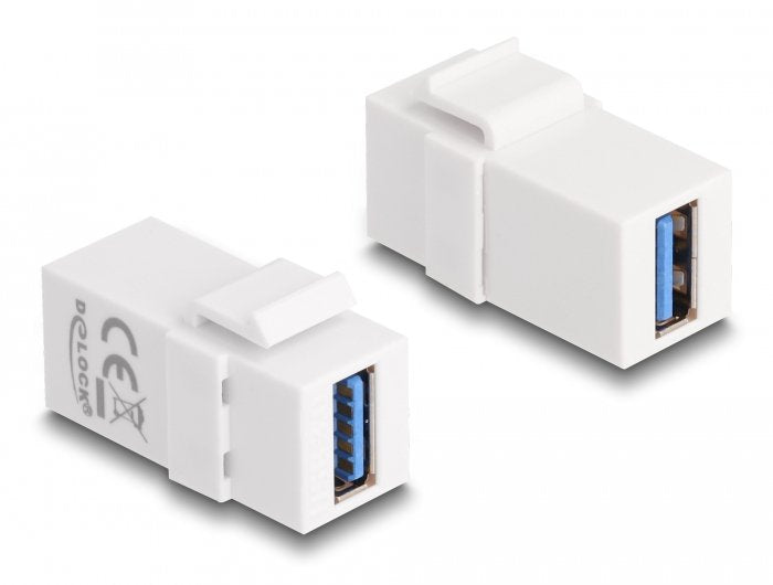 Keystone Modul Usb 5 Gbps A Buchse Zu Usb 5 Gbps A Buchse Weiss (1:1)