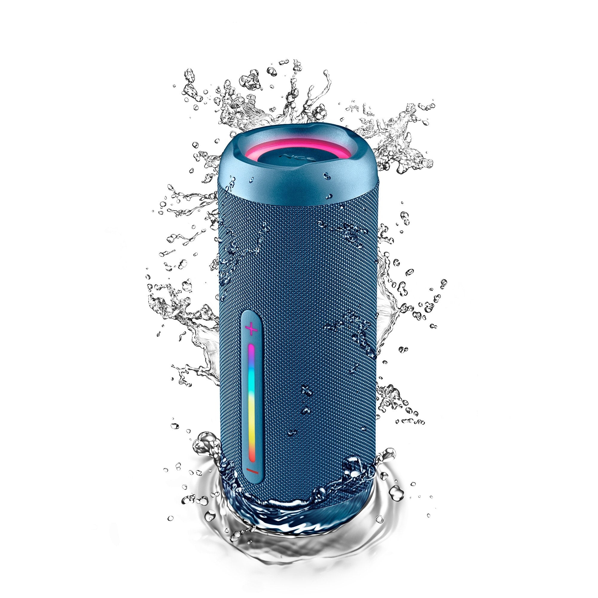 Ngs Altavoz Port Bt Luces Rgb Ip67 Color Azul 60w