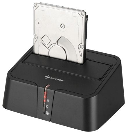 Sharkoon Sata Quickport Xt (Negro, Mit Netzteil, Retail) 4044951011018