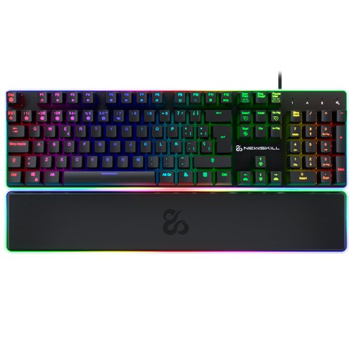 Teclado Español Gaming Newskill Gungnyr Ns-Kb-Gungnyr-Gat-Red
