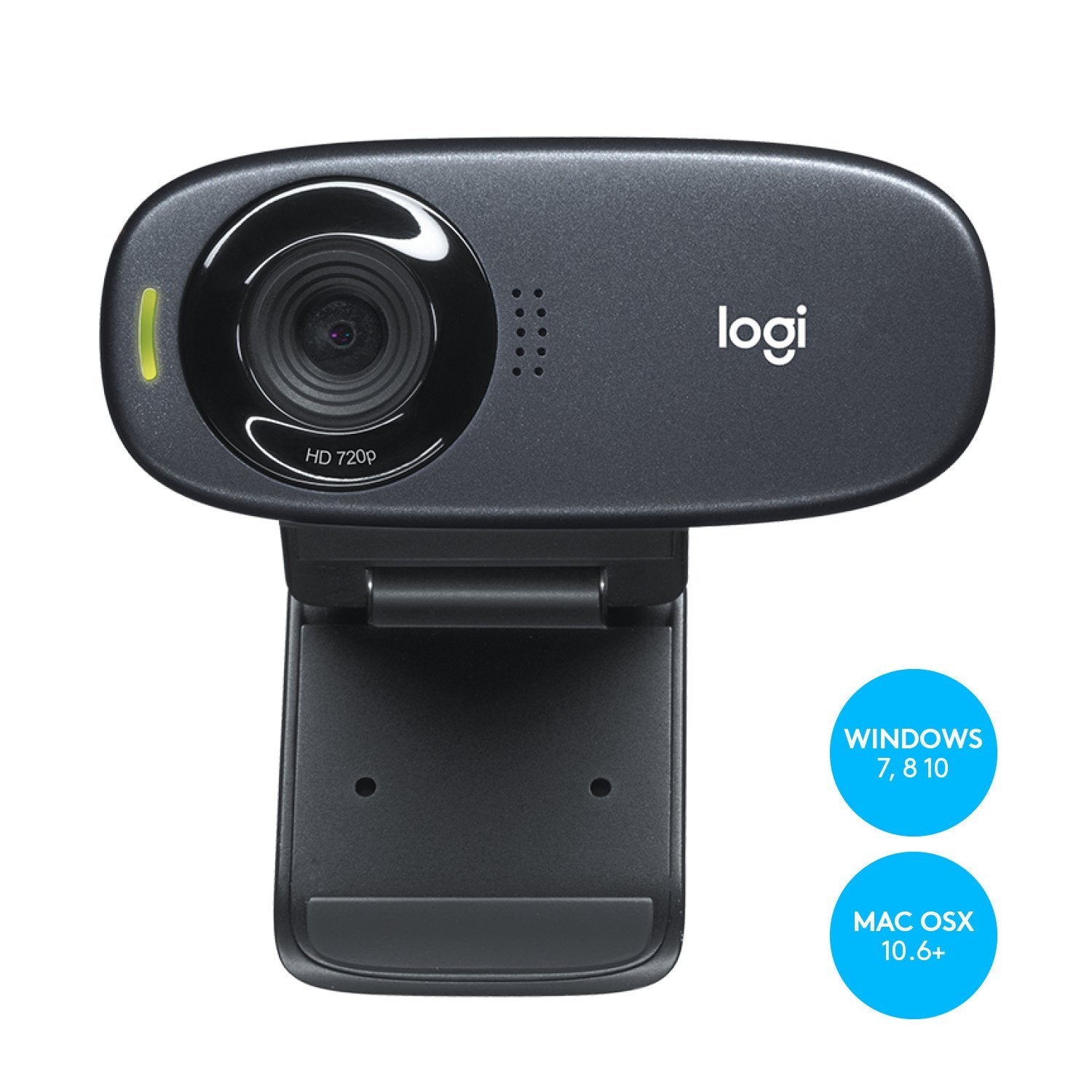 Logitech Webcam Hd C310 Usb 5mp 1280 X 720pixeles Usb Negro,Microfono