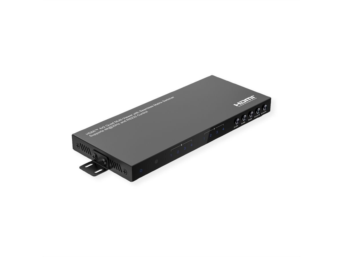 Value Hdmi Matrix Switch, 4x2 Quad Multi-Viewer, Nahtlose Umschaltung