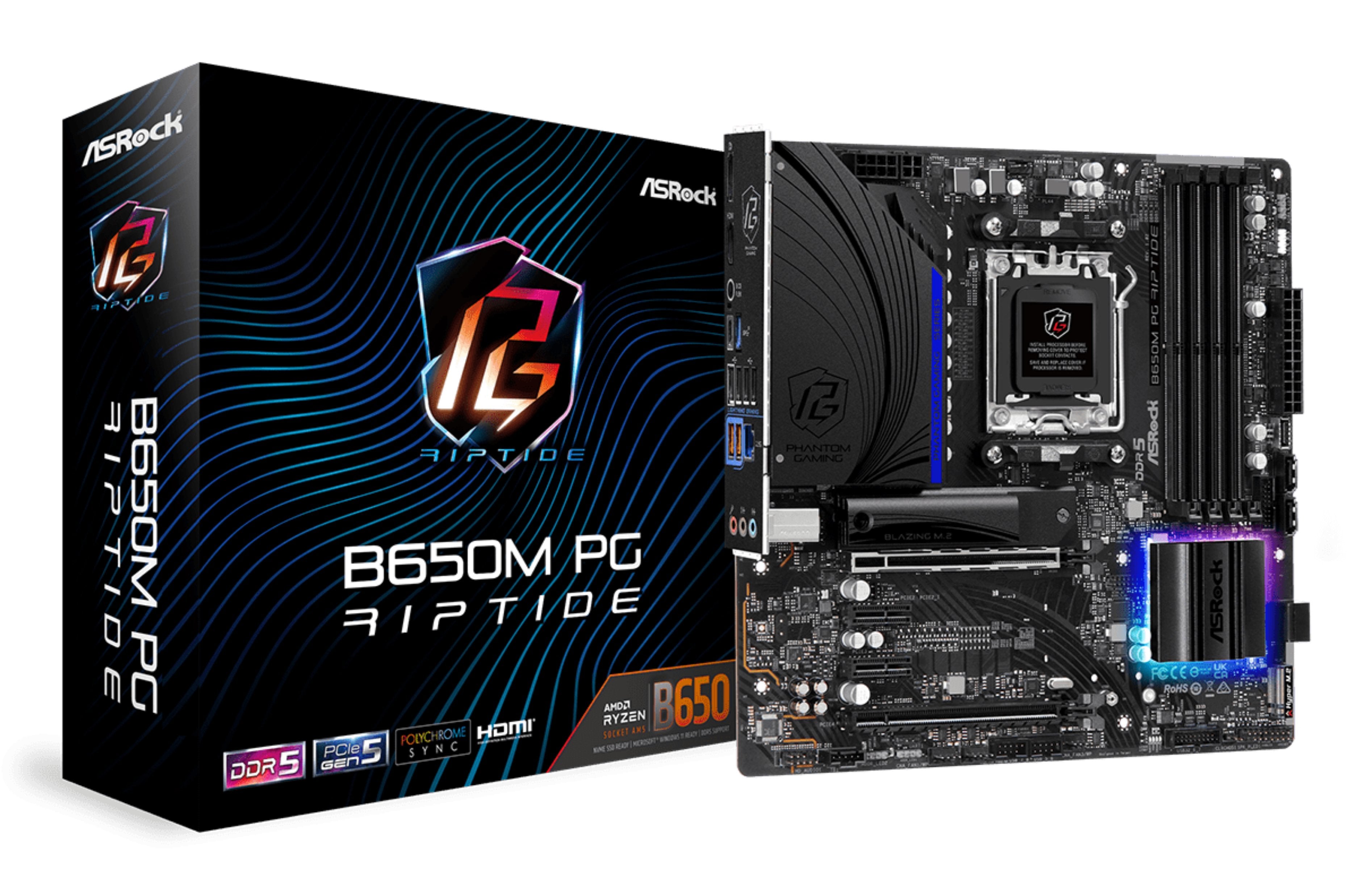 EAN 4710483940835 - Asrock B650M PG Riptide AMD B650 Zócalo AM5 micro ATX imagen 1