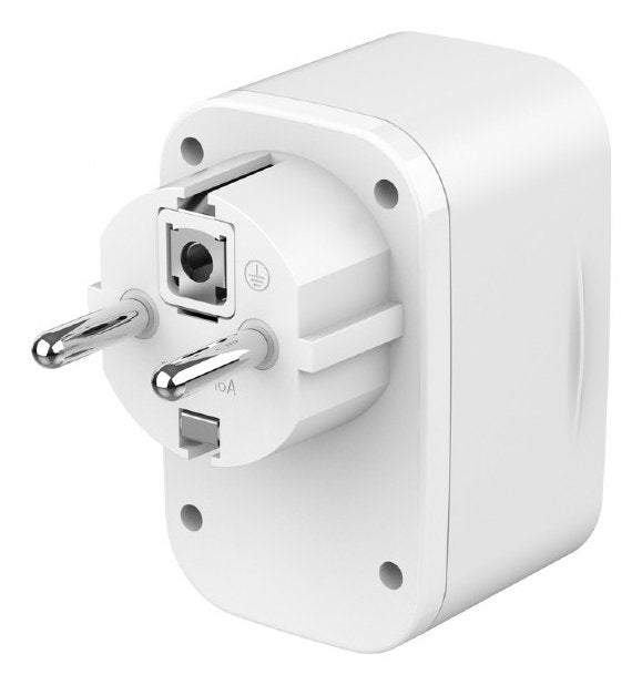 Cargador Rapido Gembird Usb De 2 Puertos Con Toma De Ca De Paso 20 W Blanco