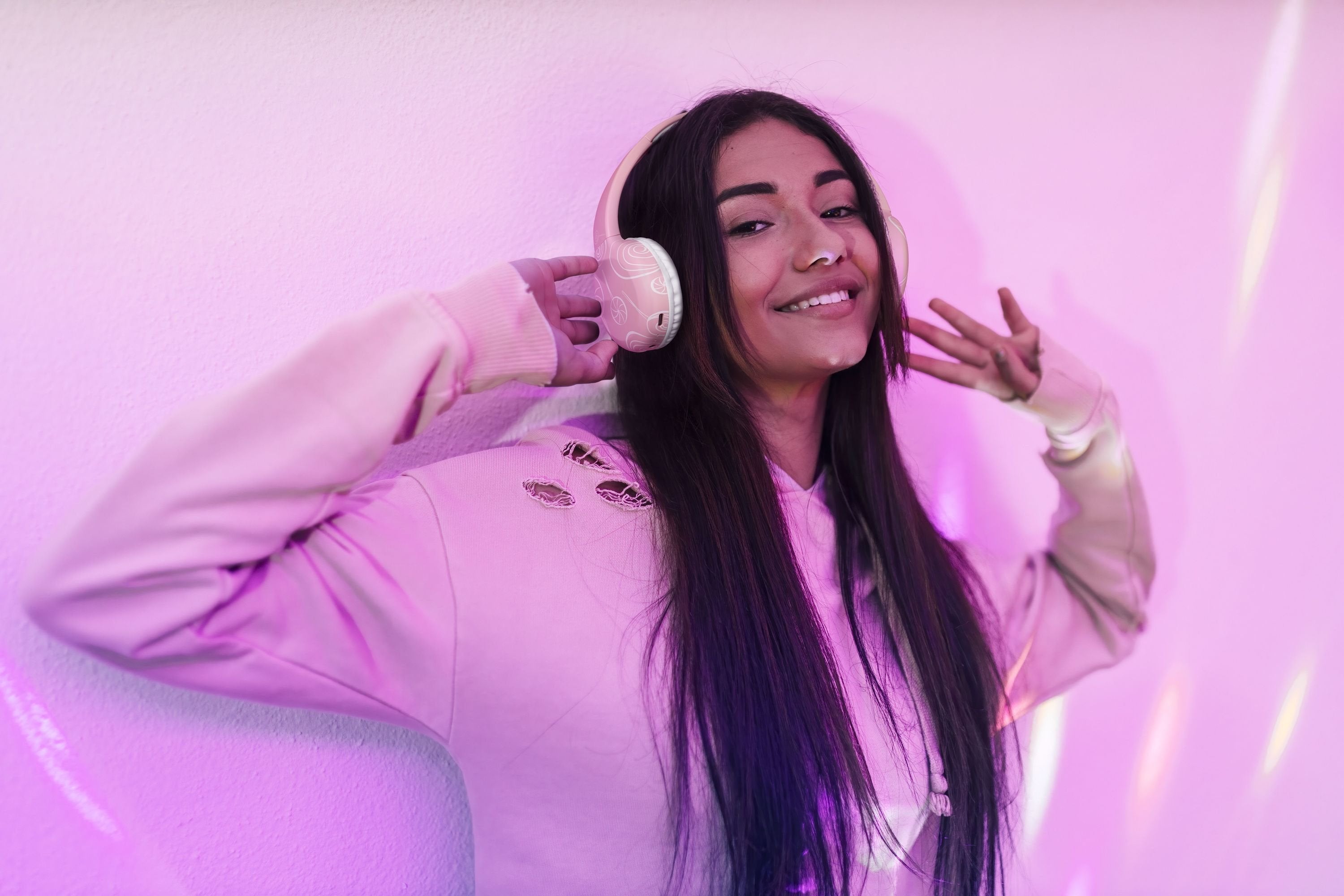 Auriculares Music Sound 8018080486685 Inalámbrico Bluetooth Rosa