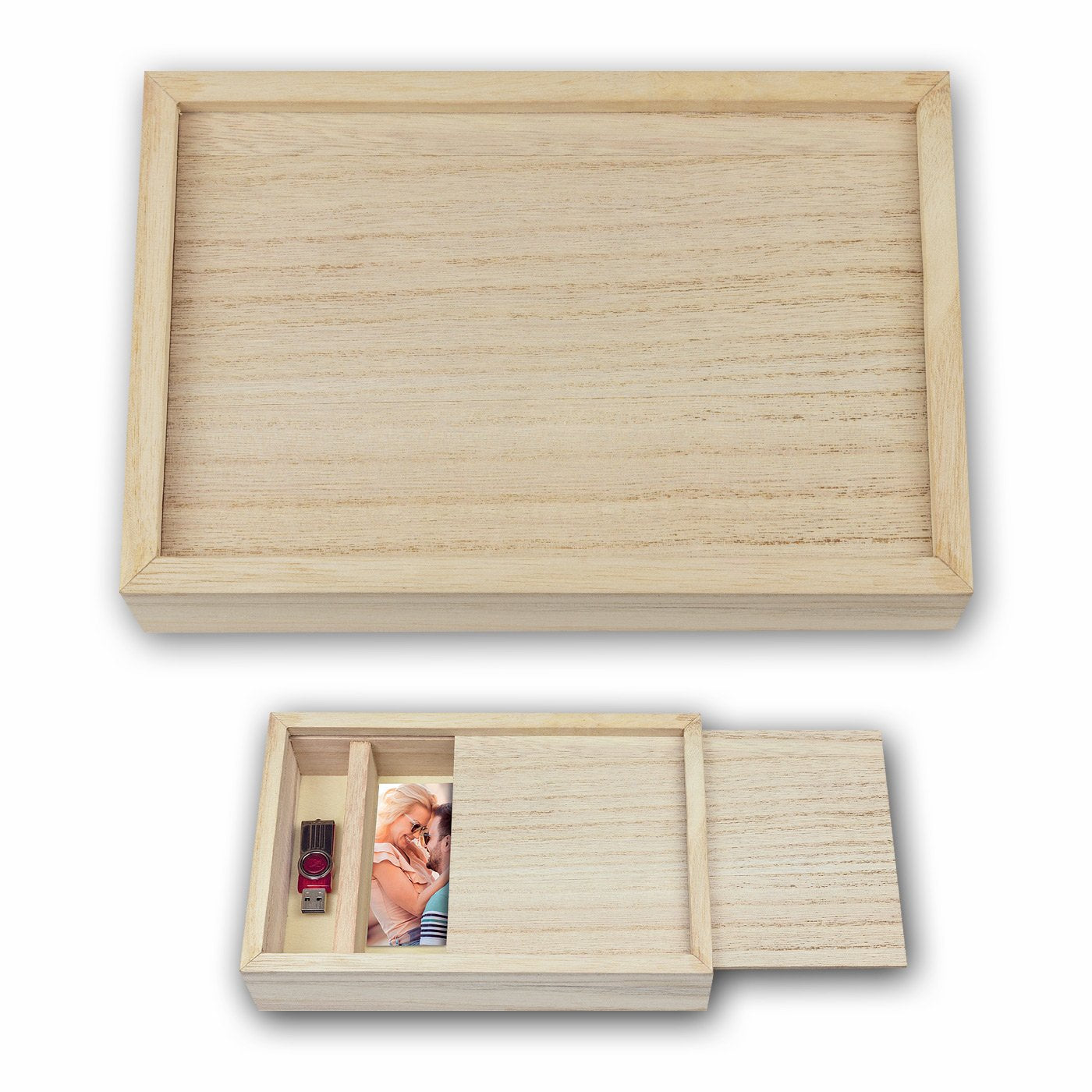 Zep Cx7546 Caja De Almacenaje Rectangular Madera