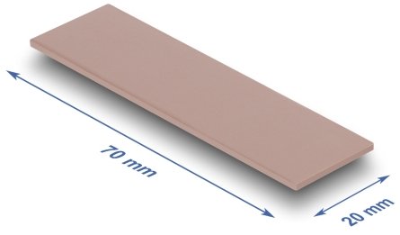 Delock Wärmeleitpad 70 X 20 X 1,75 Mm Para M.2 Module 3,0 W/Mk - Silikonfrei