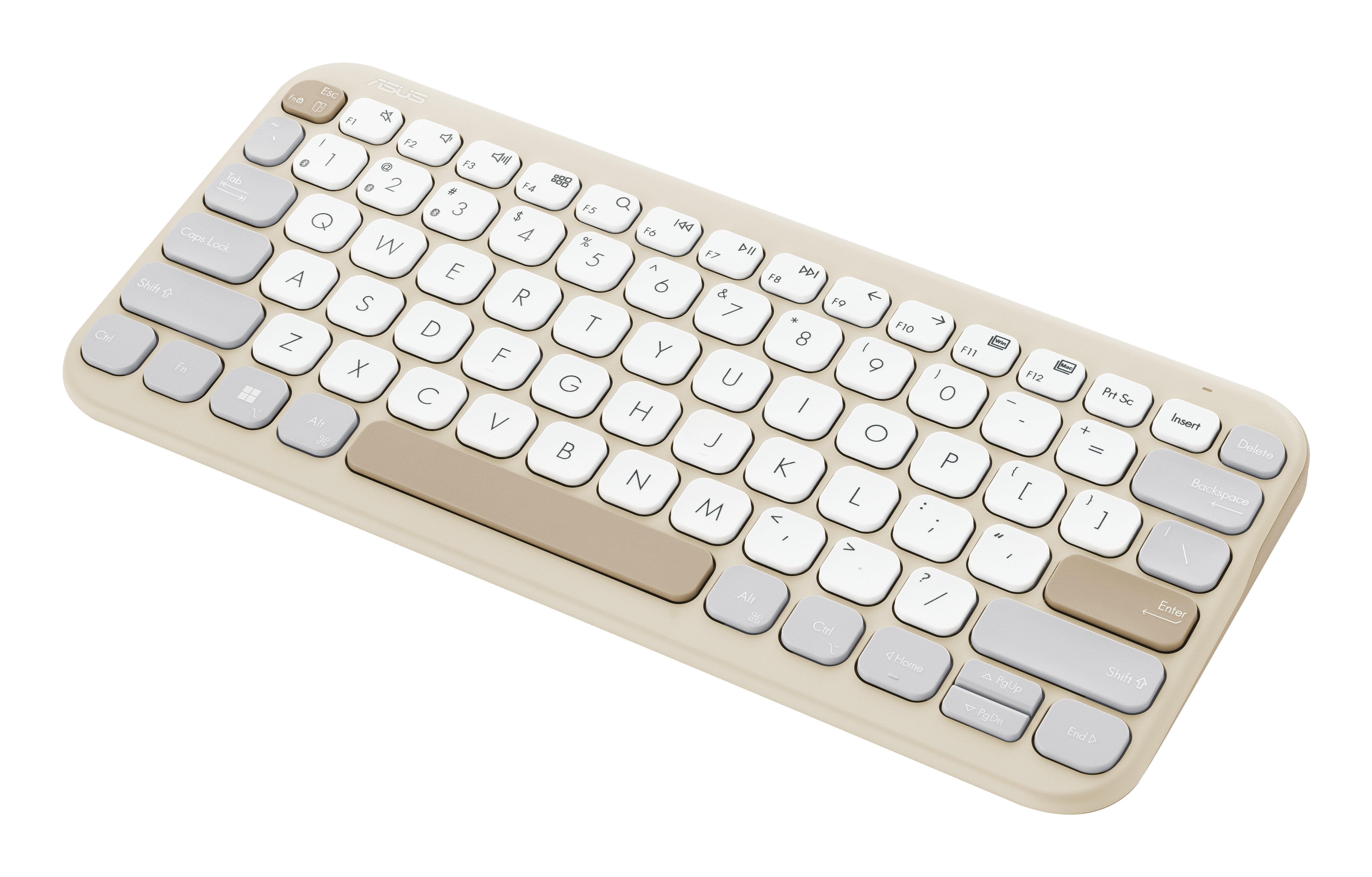 EAN 4711387166161 - ASUS KW100 teclado Hogar Bluetooth Beige, Avena imagen 6