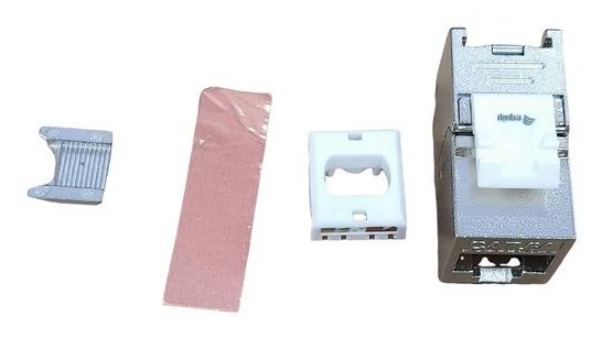 Equip Keymone Jack Geschirmt Cat.6a Werkzeugf.Metall 8erset