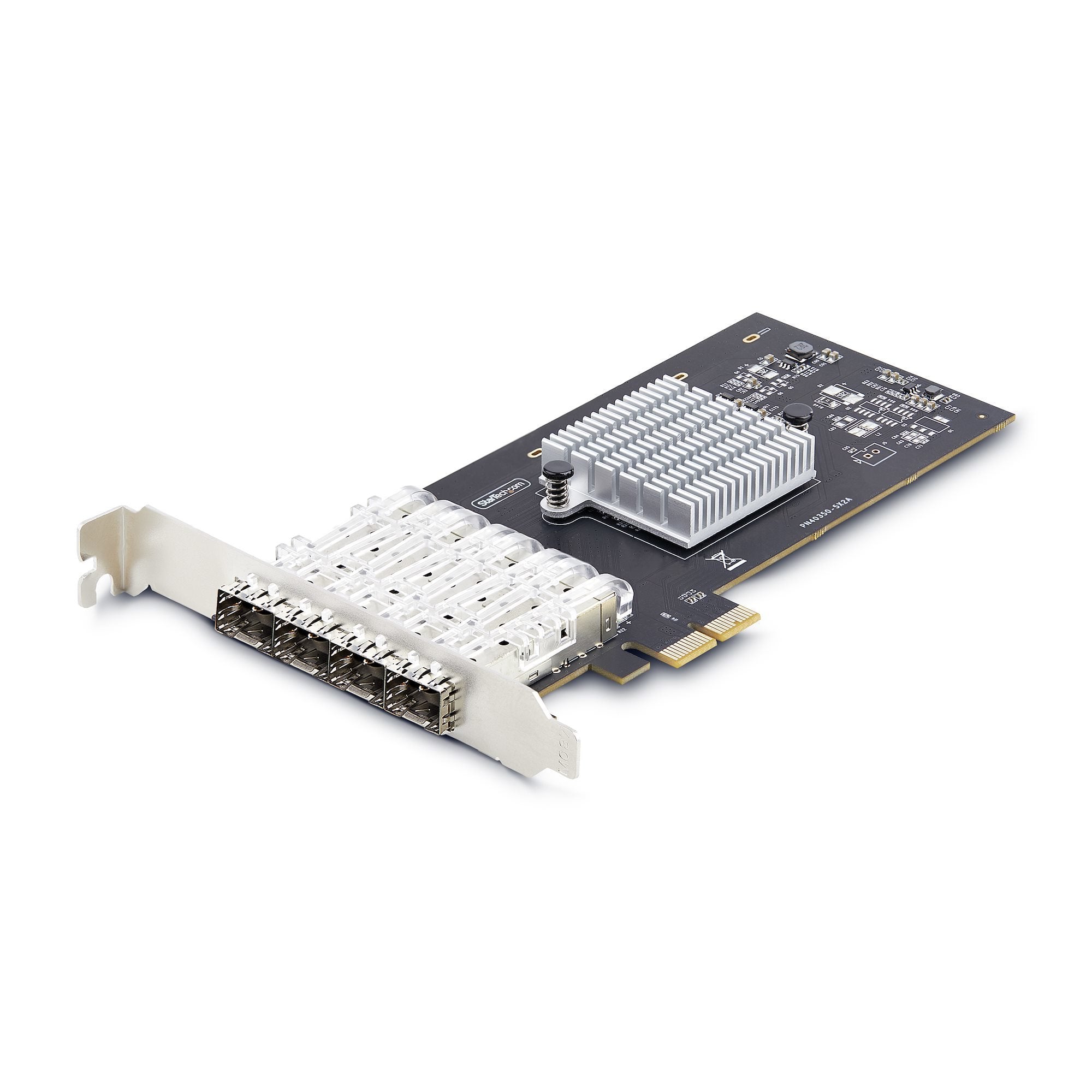 Startech.Com Tarjeta Pcie 2.1x2 De Red De Fibra Óptica/Cobre Ethernet 1gb Sfp De 4 Puertos - Chipset Controlador Intel I350-Am4 - Cobre De 1000base/Fibra Óptica - Nic