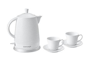 EAN 8595631002421 - Concept RK0040 tetera eléctrica 1,5 L 1500 W Blanco imagen 1