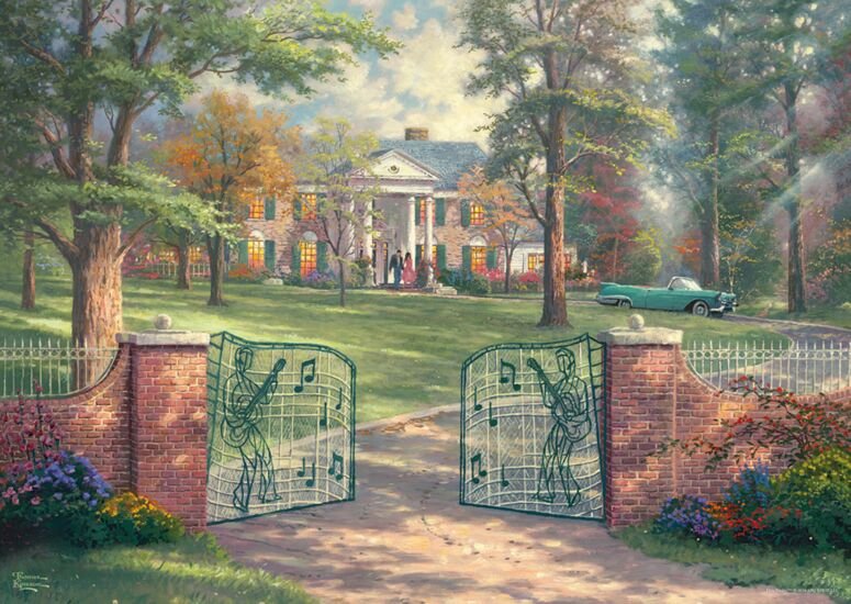 Puzzle Schmidt Spiele Thomas Kinkade Studios: Graceland 50.º Aniversario 58783 (1000 Piezas)