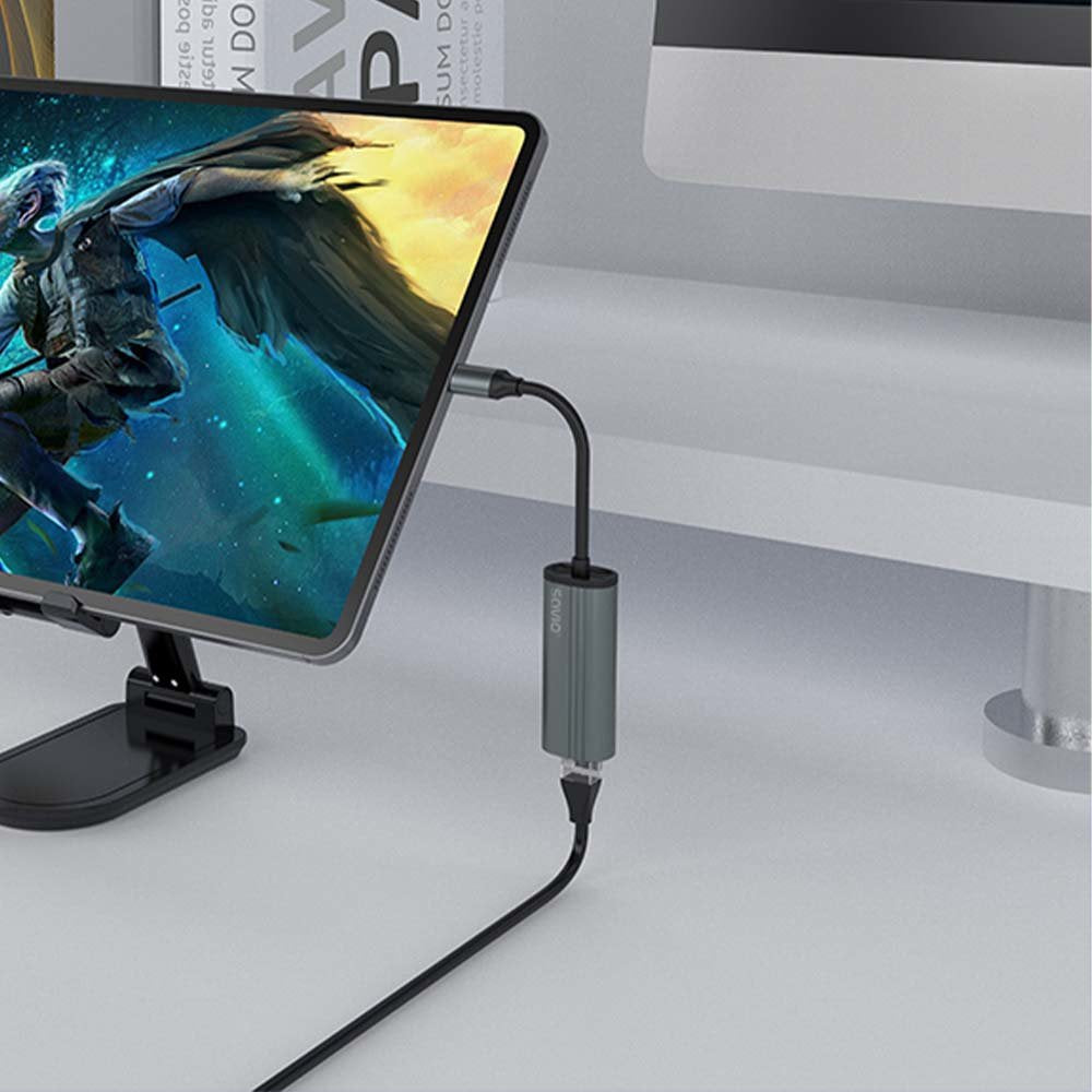 EAN 5901986047759 - Savio AK-56 Adapter USB-C 3.1 GEN 1 do RJ-45 Gigabit Ethernet USB Tipo C 1000 Mbit/s imagen 3