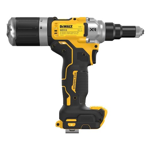 Dewalt Akku-Nietpistole Dcf414nt, 18volt, 4,8 - 6,4mm (Amarillo/Negro, Ohne Akku Und Ladegerät, In T Stak Box) Dcf414nt-Xj