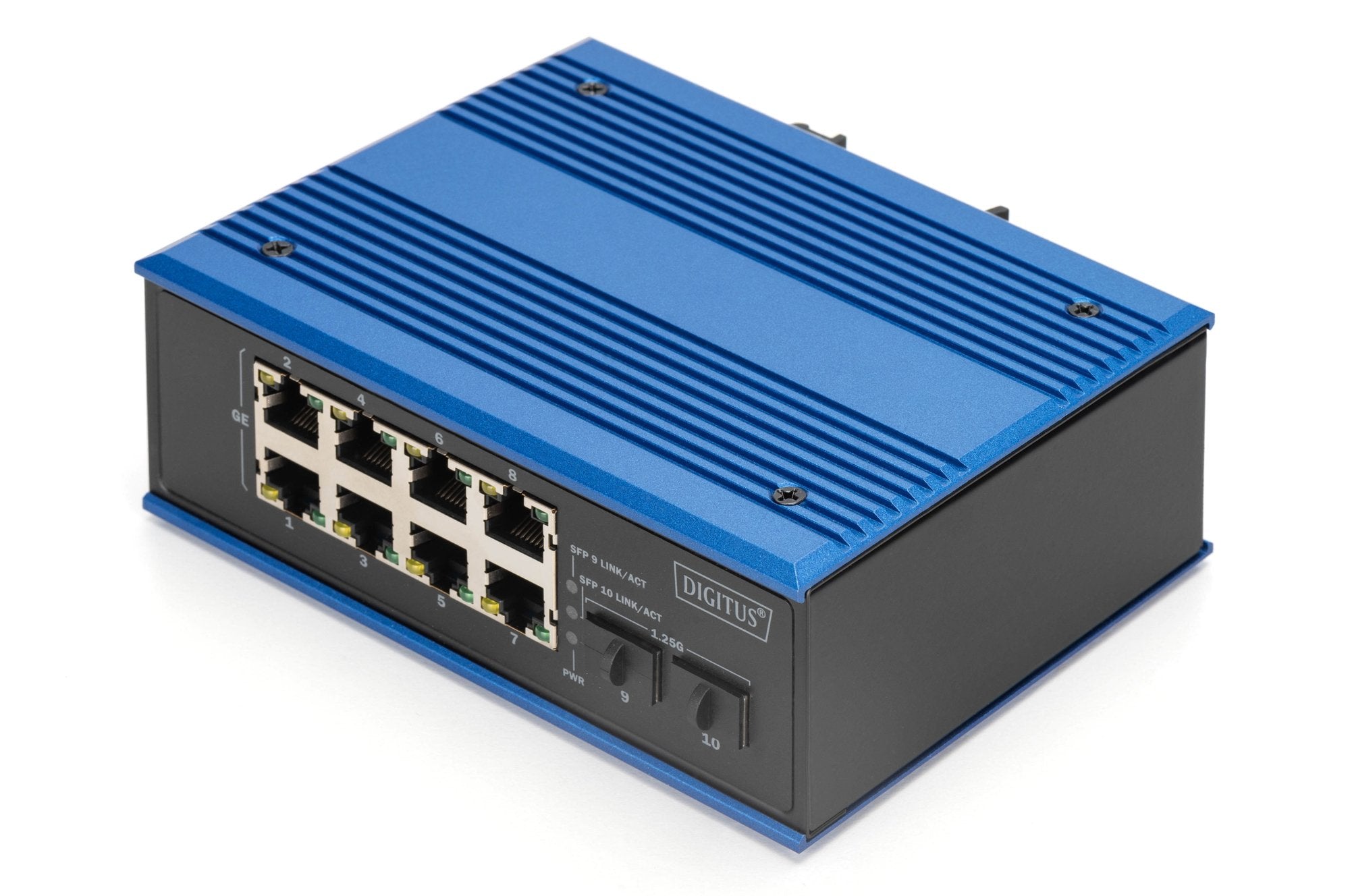 Digitus Switch Gigabit Ethernet Industrial De 8+2 Puertos