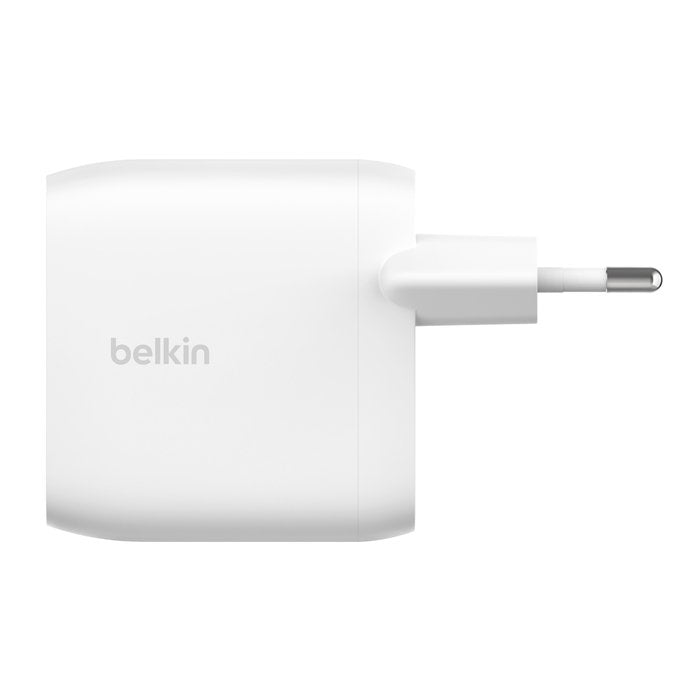 Belkin Wall Charger 30w Dual Usb-C, Pd 60w, Wht