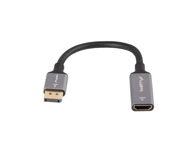 EAN 5901969441499 - Lanberg AD-DP-HD-04 adaptador de cable de vídeo 0,2 m DisplayPort HDMI Plata, Negro imagen 3