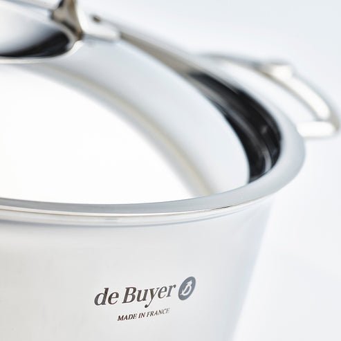 De Buyer Affinity Saucepot Acero Inoxidable Con Tapa 28 Cm Olla