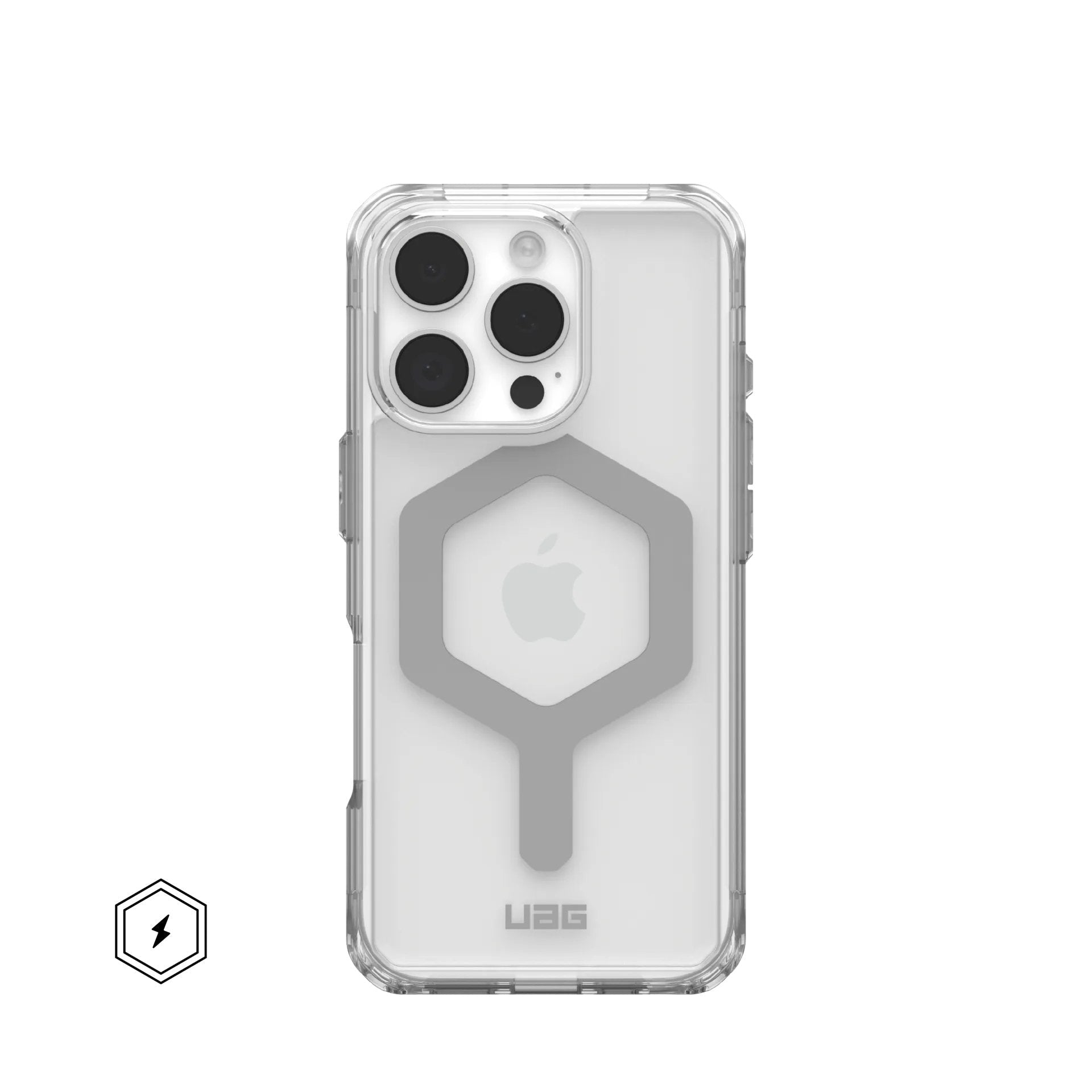 Funda Urban Armor Gear Plyo Para Teléfono Móvil 16 Cm (6.3") Plata, Transparente