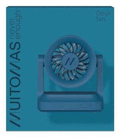 Muitomas Desk Mini Portable Fan With Usb-C Charge Blue Deskfanbl