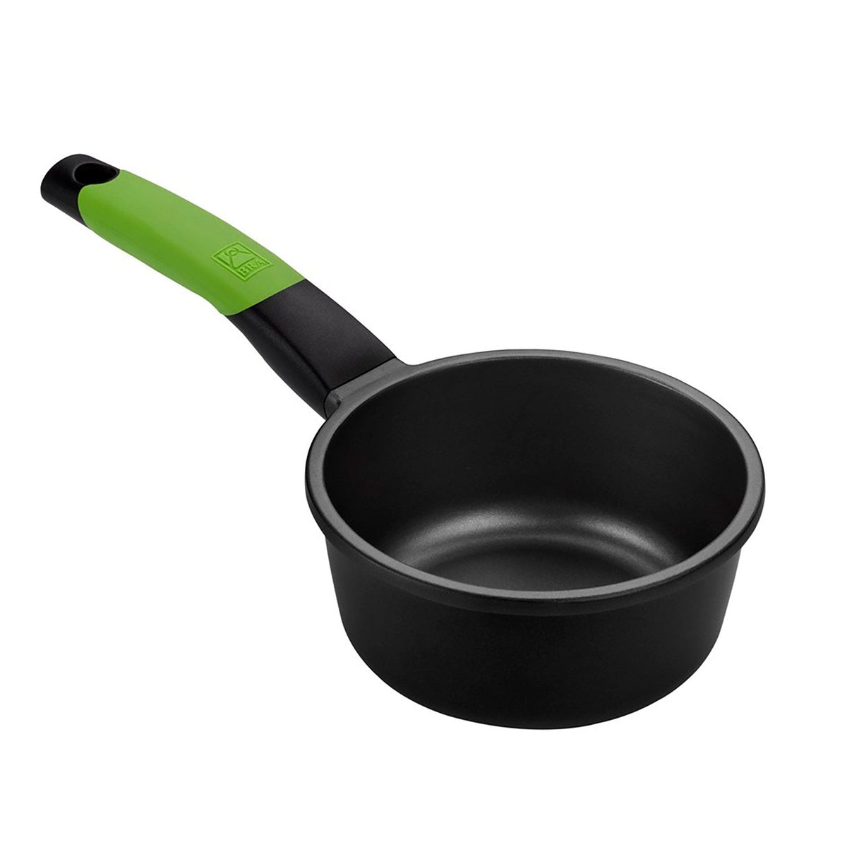 Bra Cazo Prior A121470,16cm,1.35l,Espesor 5.5mm,Aluminio Fundido,Teflon Antiadherente,Mango Recubierto Silicona