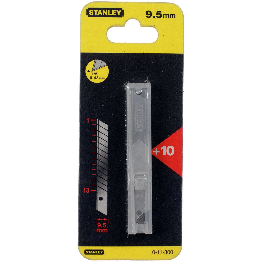 Cuchillas Desmontables Stanley De 9 Mm, Cuchillas De Repuesto De 10 Piezas, En Dispensador 0-11-300