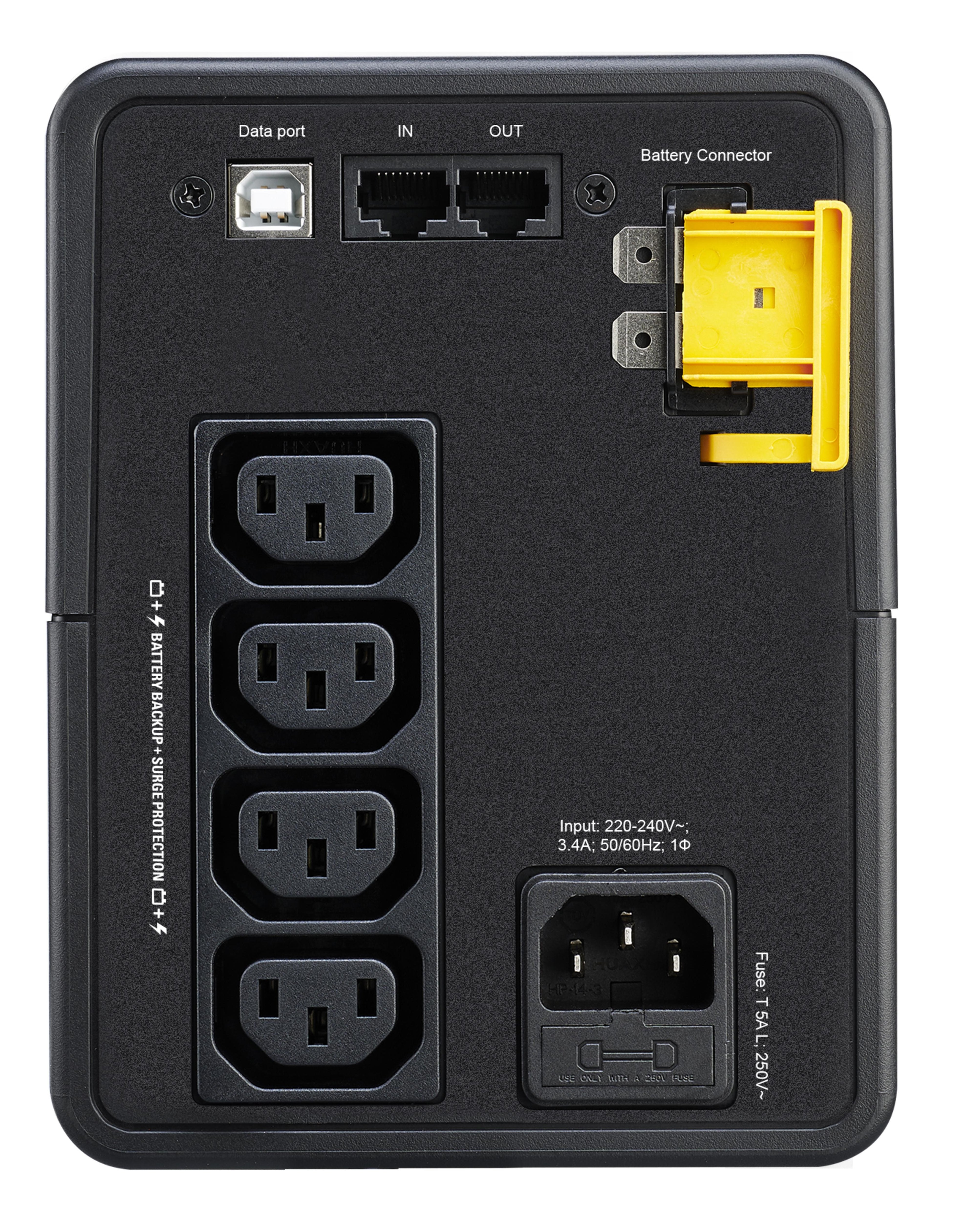 EAN 0731304410799 - APC BX750MI sistema de alimentación ininterrumpida (UPS) Línea interactiva 0,75 kVA 410 W 4 salidas AC imagen 2