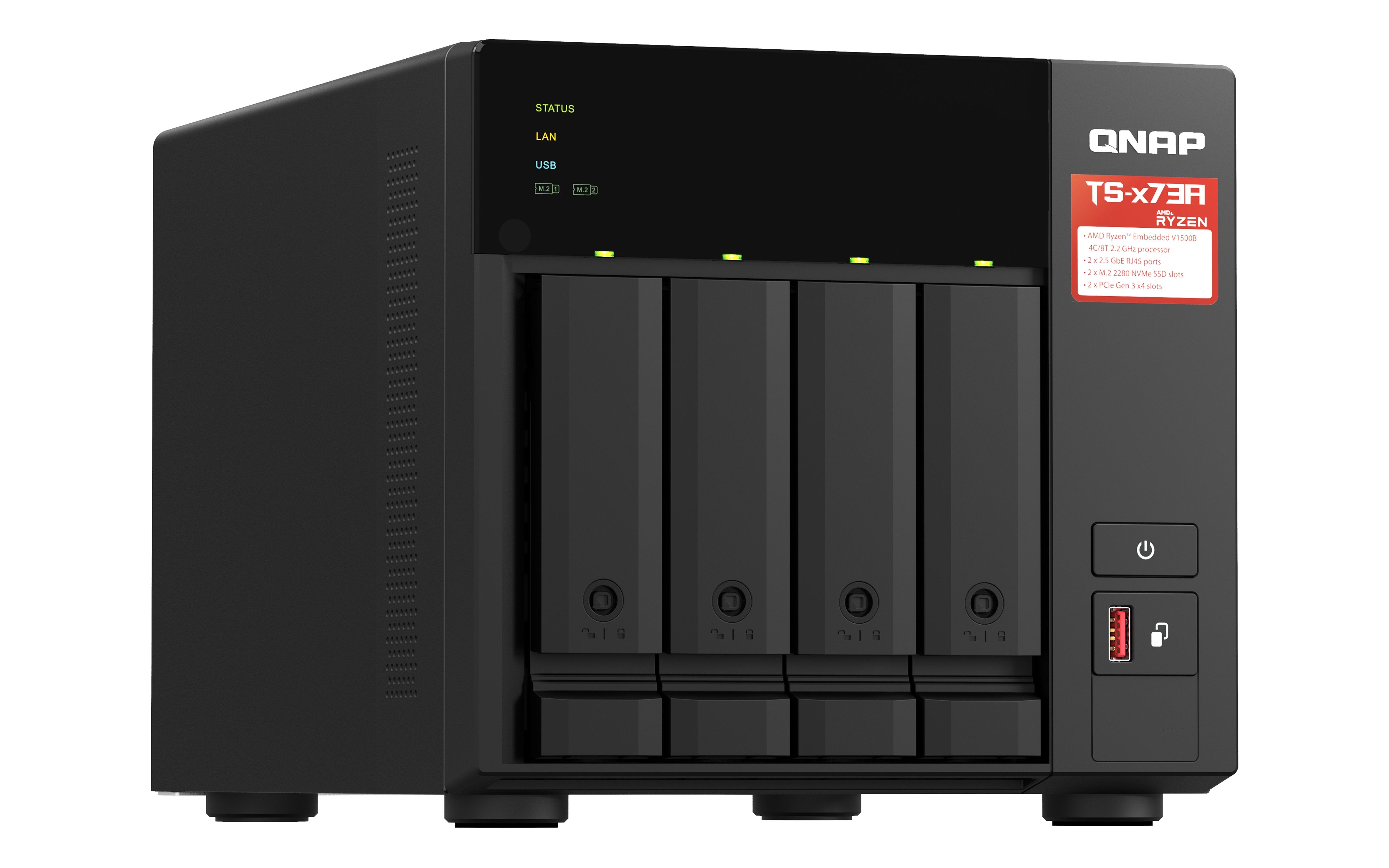 EAN 4711103084618 - QNAP TS-473A + QSW-1105-5T Bundle Pack NAS Torre Ryzen Embedded V1500B 8 GB DDR4 0 TB QNAP Turbo System N imagen 4