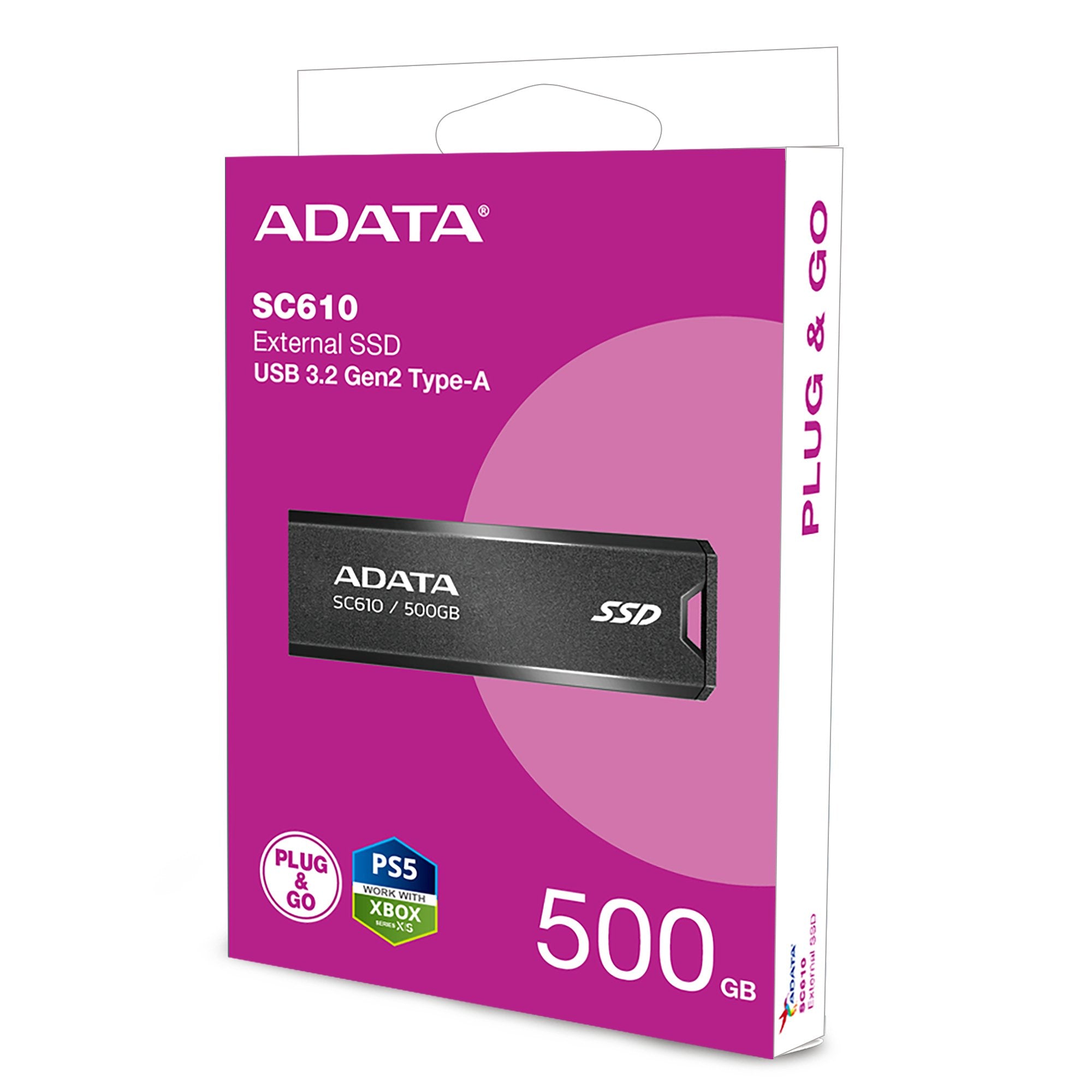 EAN 4711085945044 - ADATA SC610 500 GB USB tipo A 3.2 Gen 2 (3.1 Gen 2) Negro imagen 8