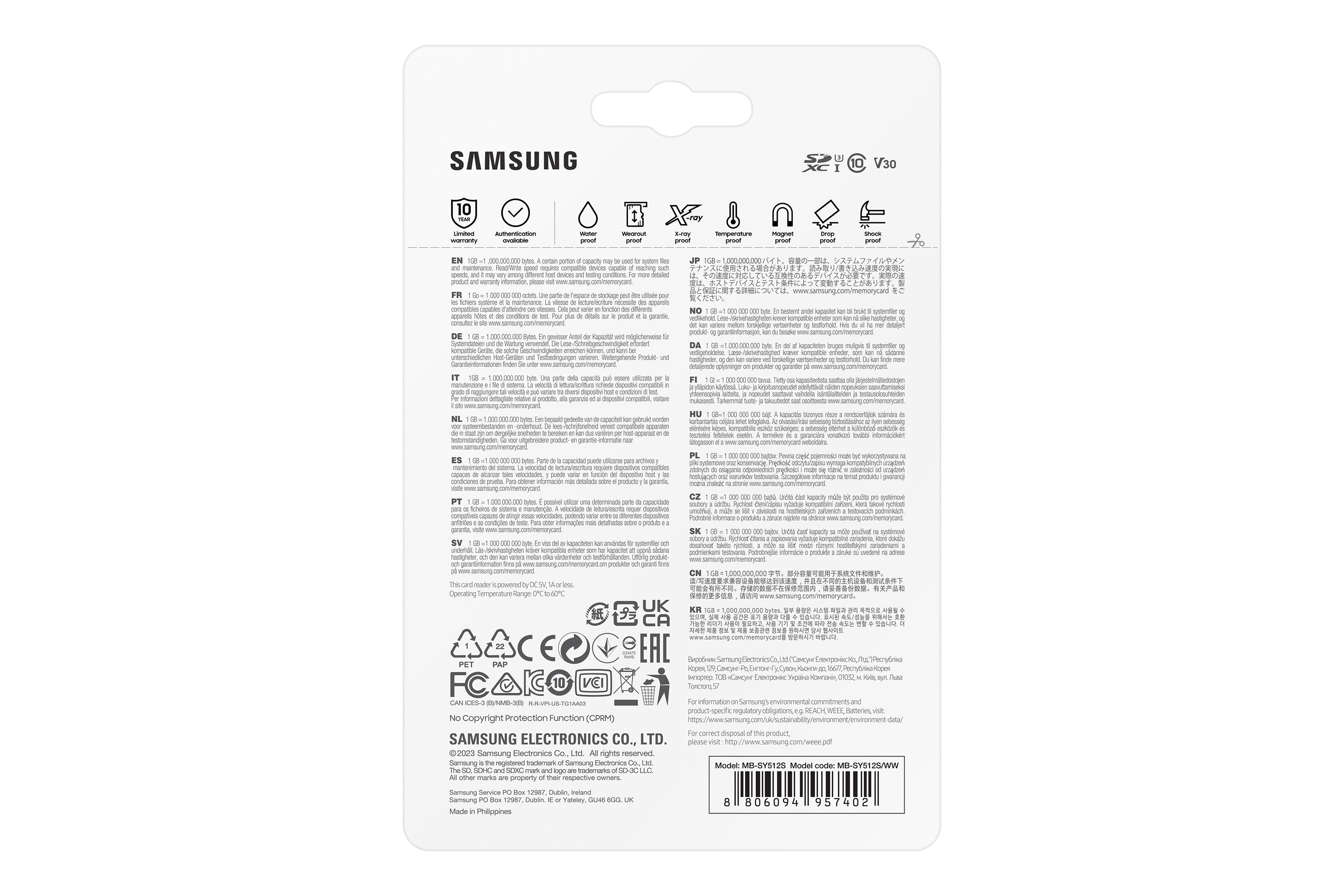 EAN 8806094957402 - Samsung MB-SY512S 512 GB SDXC UHS-I imagen 6