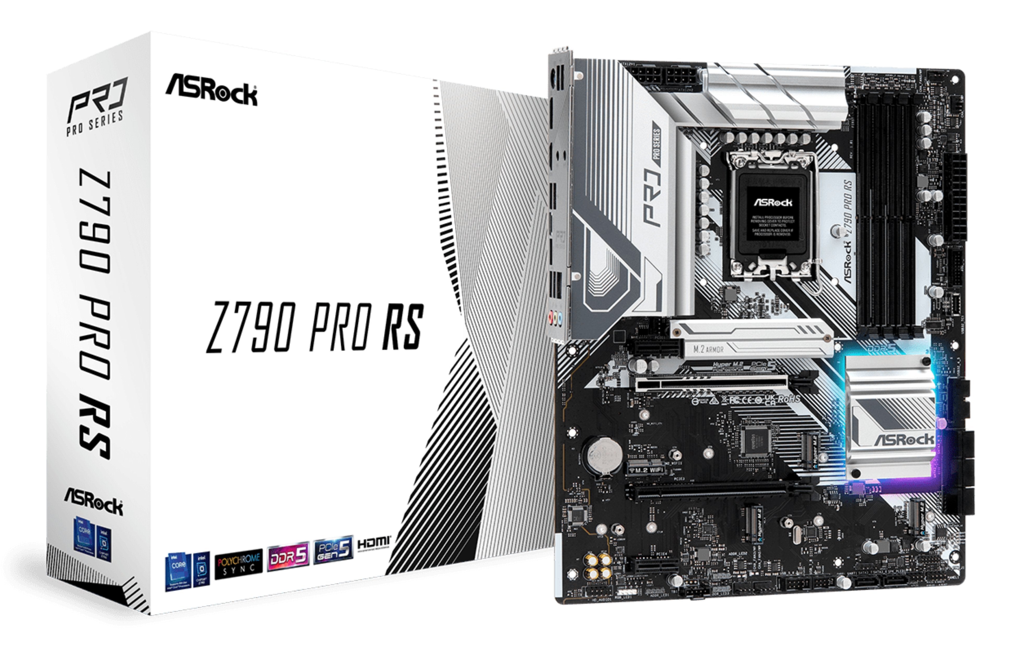 Placa Base Asrock Z790 Pro Rs Wifi Atx Intel Ddr5 S1700 Retail
