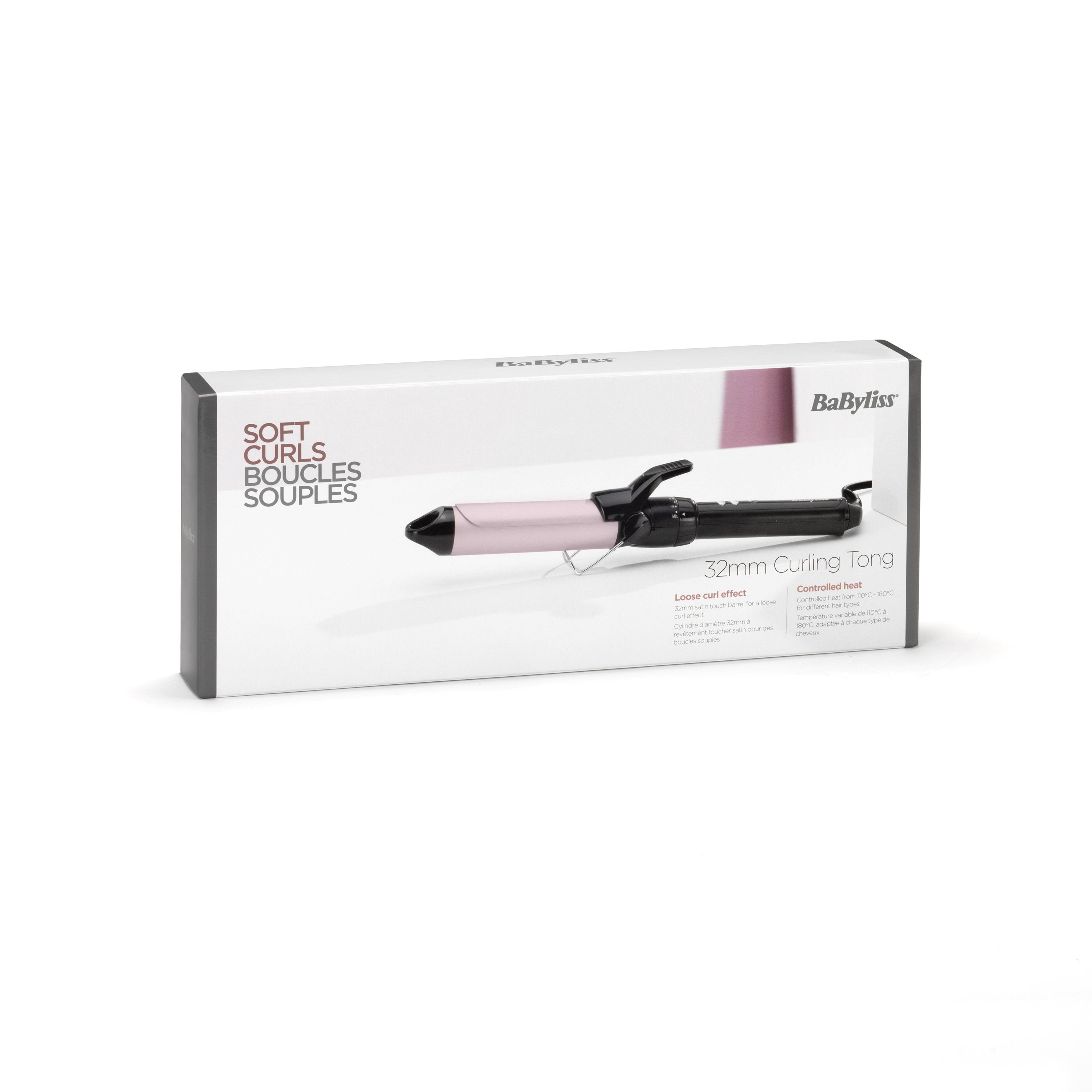 EAN 3030050069426 - BaByliss Pro 180 Sublim’Touch 25 mm Rizador de pelo Caliente Negro, Rosa 1,8 m imagen 4