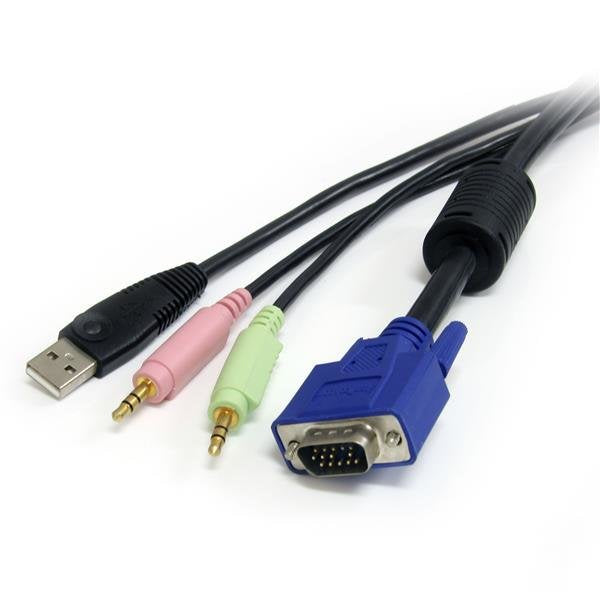 EAN 0065030824620 - StarTech.com USBVGA4N1A6 cable para video, teclado y ratón (kvm) Negro imagen 3