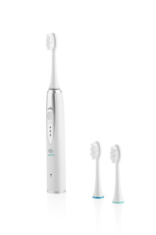 Eta Eta270790000 Centro De Cuidado Bucal Sonetic (Cepillo Dental Sonic+Irrigador Oral), 3 Modos, Batería De Larga Duración, 8 Recambios Incluidos, Blanco