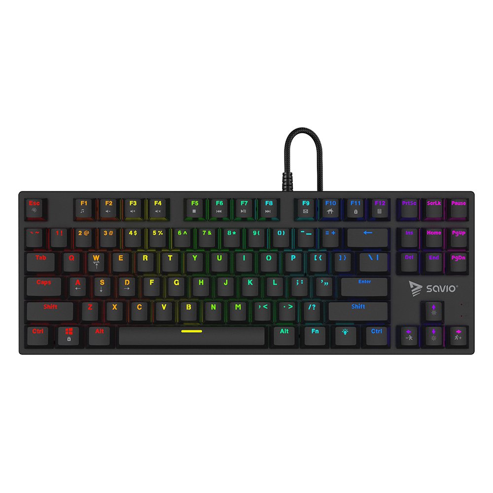 EAN 5901986048626 - Savio SAVGK-TEMPEST X2 BLUE teclado Juego USB QWERTY Negro imagen 1