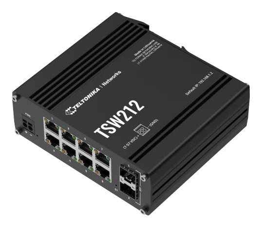 Teltonika Tsw212, Switch Negro, Switch Ethernet Gestionado Tsw212000000