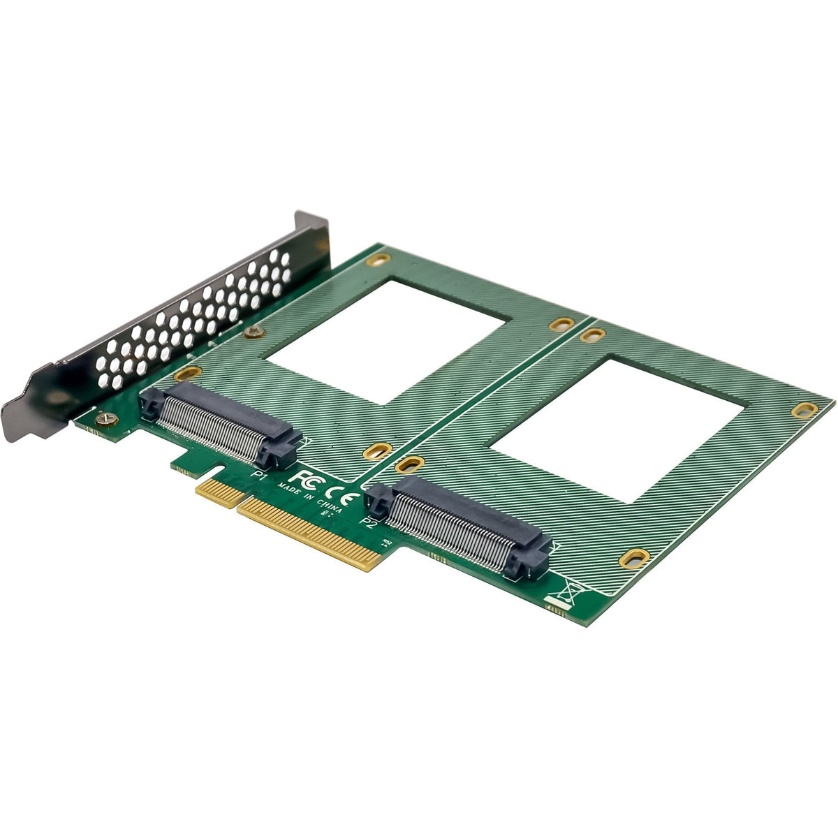 Inline Pcie Tarjeta A 2x Interno U.2 Nvme Sff-8639 Bifurcation - Pcie X8 - Ancho