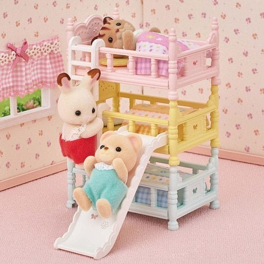 Epoch Sylvanian Families - Dreistöckiges Babyhochbett 5741