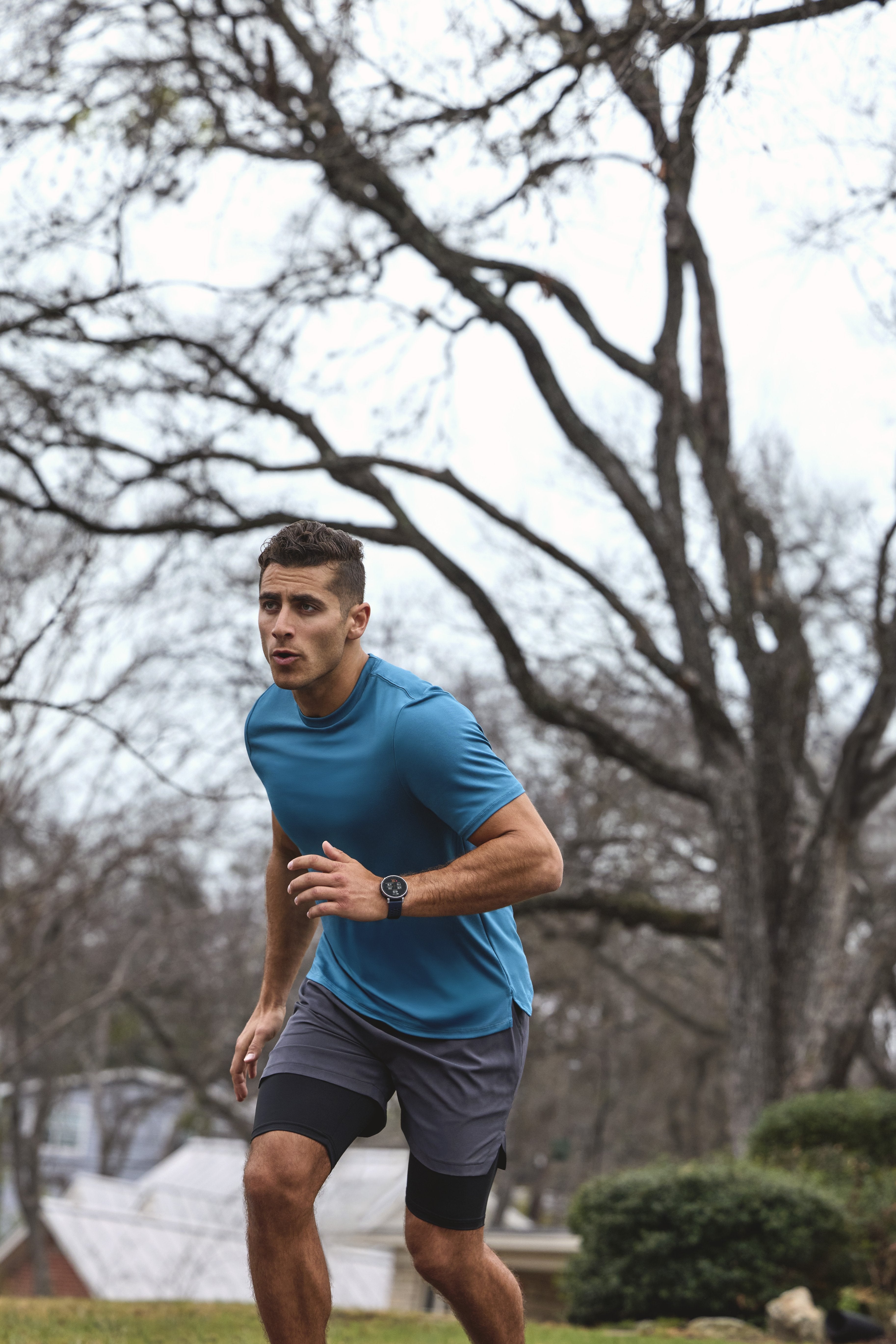Smartwatch Amazfit Active 3 Premium Dark Azul Hyrox-Modus