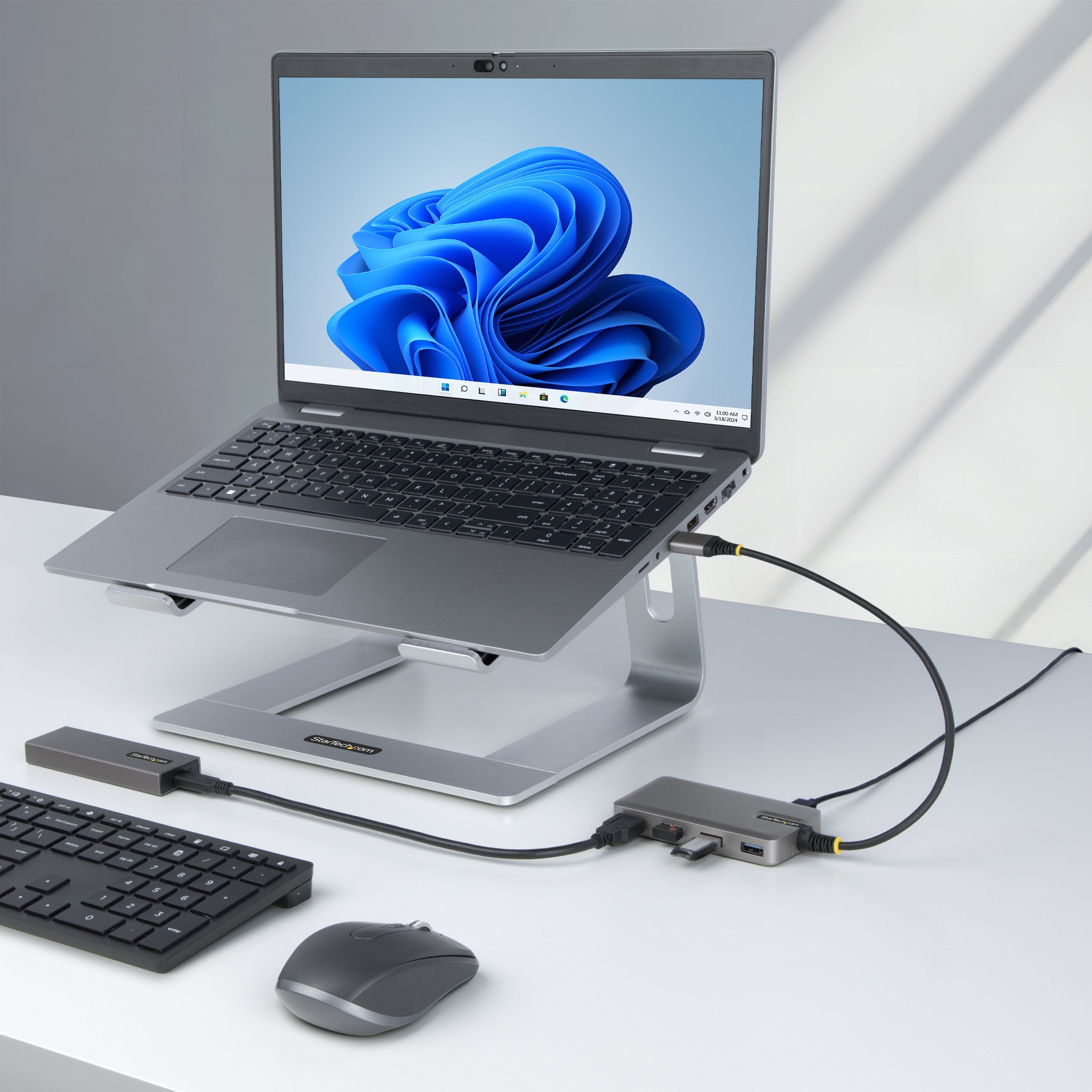 EAN 0065030893220 - StarTech.com 5G4AB-USB-A-HUB hub de interfaz USB 3.2 Gen 1 (3.1 Gen 1) Type-A 5000 Mbit/s Gris imagen 10