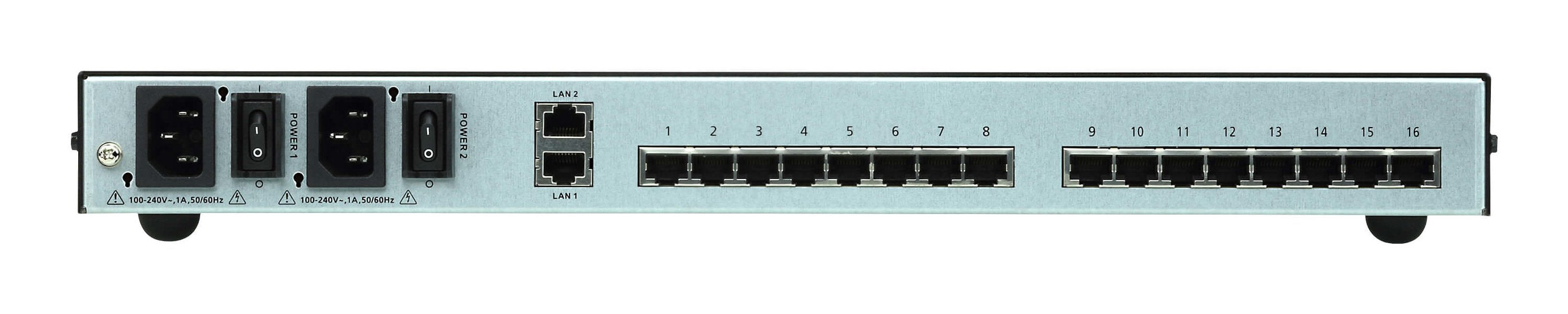 Aten Servidor De Consola Serie Por Ip De 16 Puertos Con Puerto De Red Y Fuente De Alimentación Redundantes