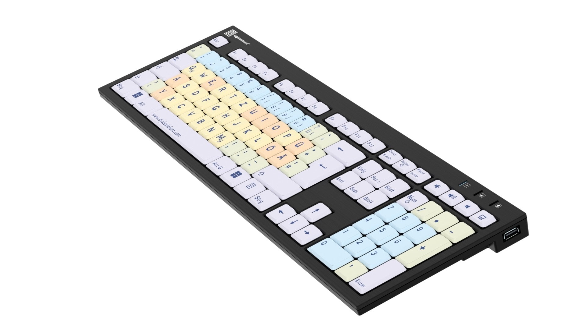Logickeyboard Dyslexie Keyboard Nero De (Pc)